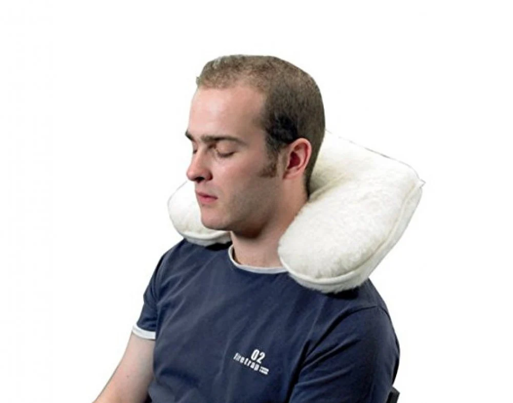 Neck Support Wool Pile Cushion
