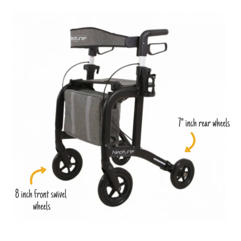 Neptune 4 Wheel Rollator/Walker - Image 3