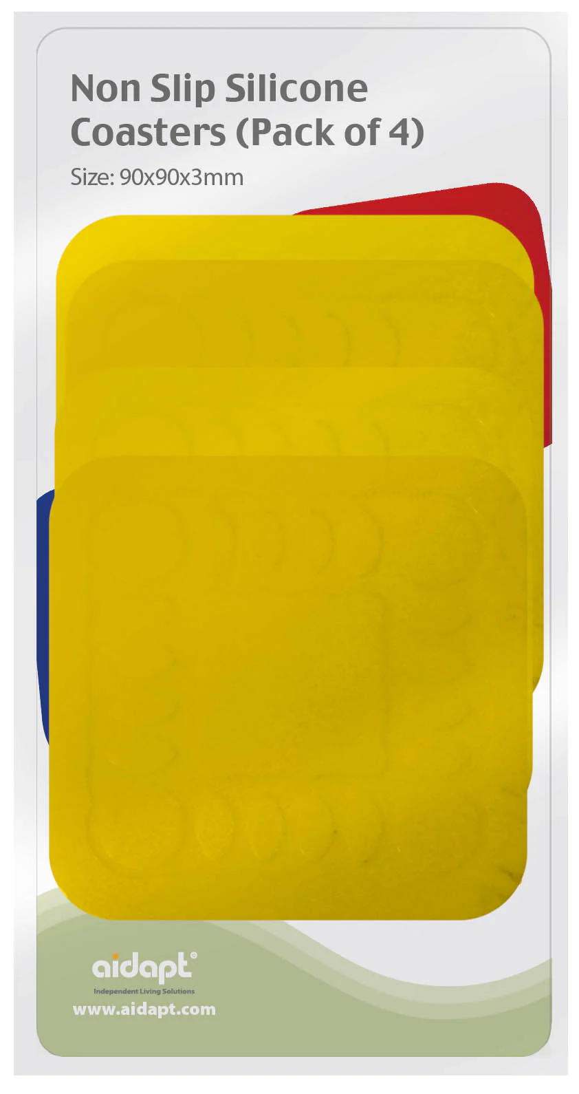 Non Slip Silicone Coaster - Square - Image 4