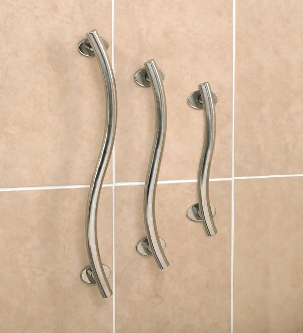 Polished Stainless Steel Chrome Grab Rails - Image 6