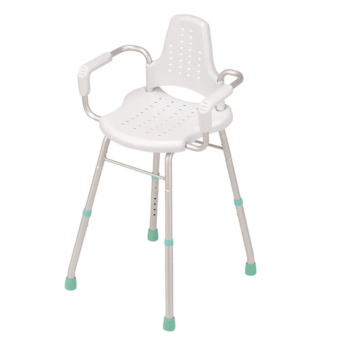 Prima Aluminium Shower Stools - Shower Stool With Arms and Backrest