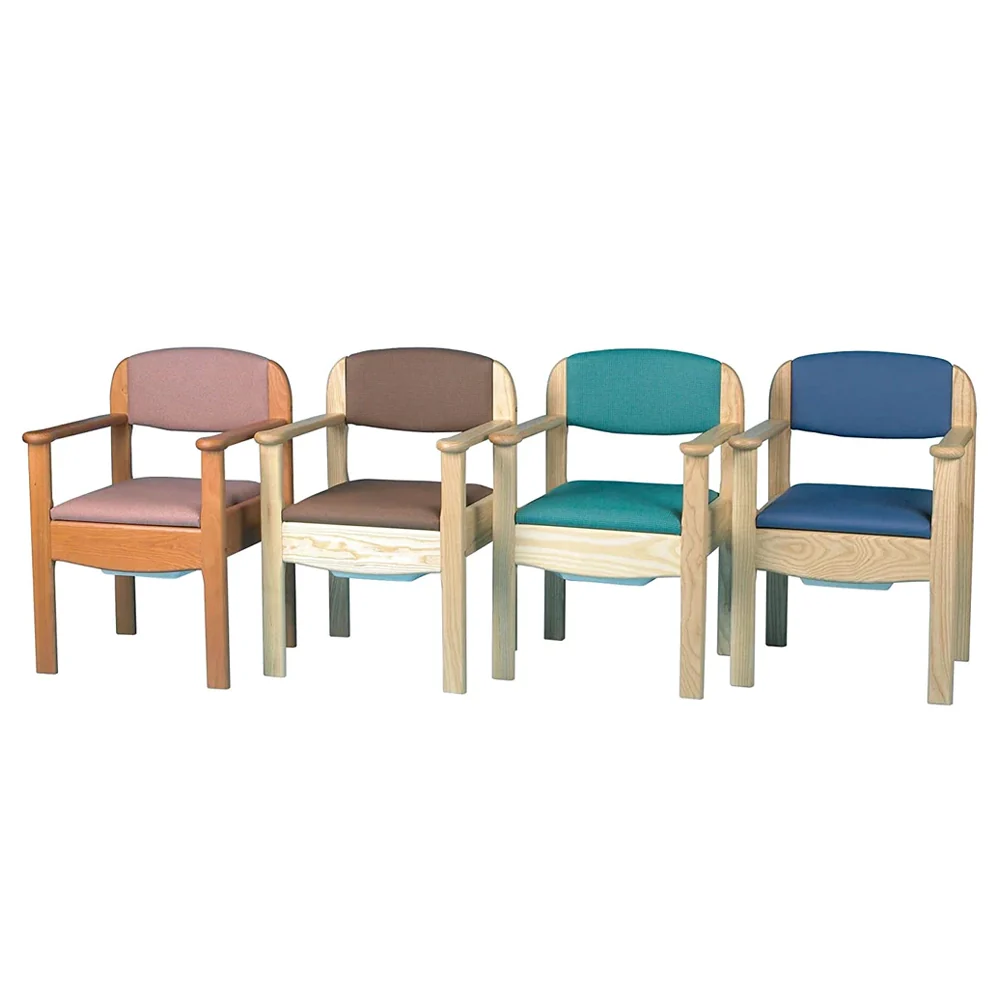 Royale Wooden Commode Chair - Image 2
