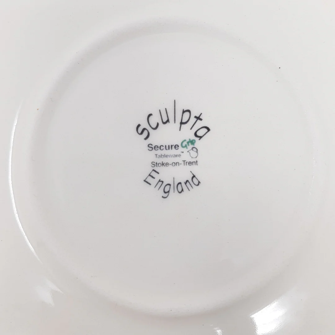 Secure Grip Half Scoop Plate Bowl | Taffeta Floral Pattern - Image 3