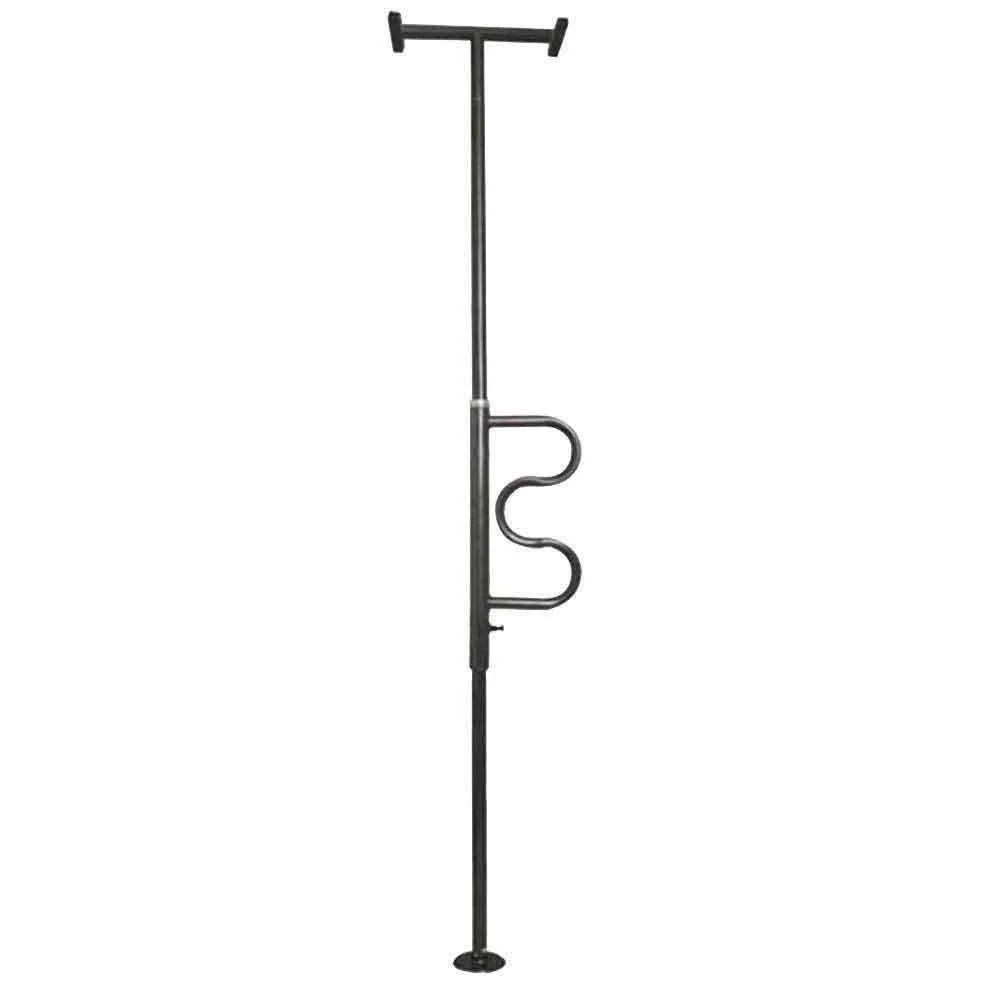 Floor to Ceiling Security Pole with Curved Grab Rail - Image 2