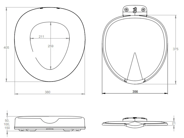 Serenity Raised Toilet Seat - Image 7
