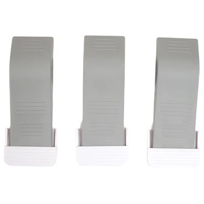 Set of 3 Rubber Door Stoppers with Holder - Image 2