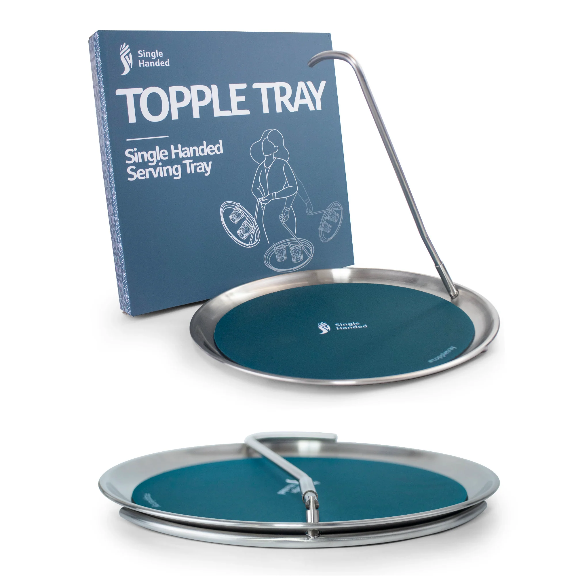 Topple Tray Single Handed Serving Tray