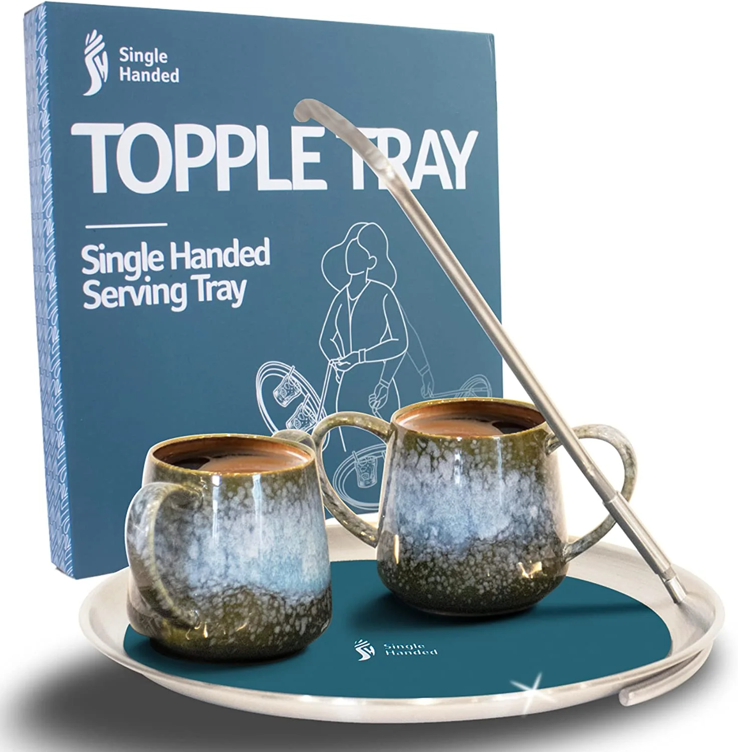 Topple Tray Single Handed Serving Tray - Image 2