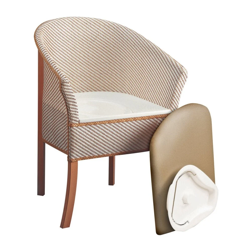 Derby Basketweave Commode Chair