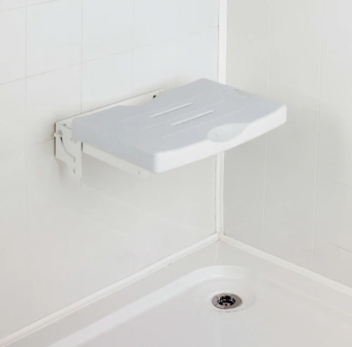 Wall Mounted Drop Down Slatted Shower Seat