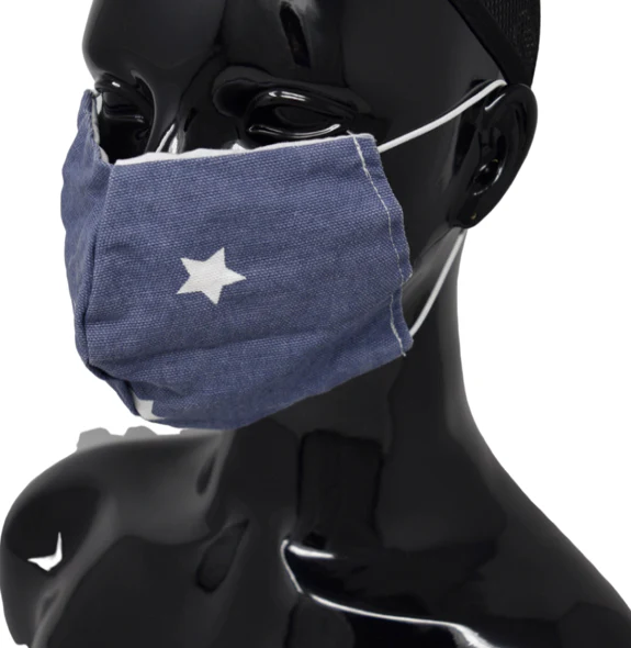 Washable, Reusable Face Mask | White Star - Image 2
