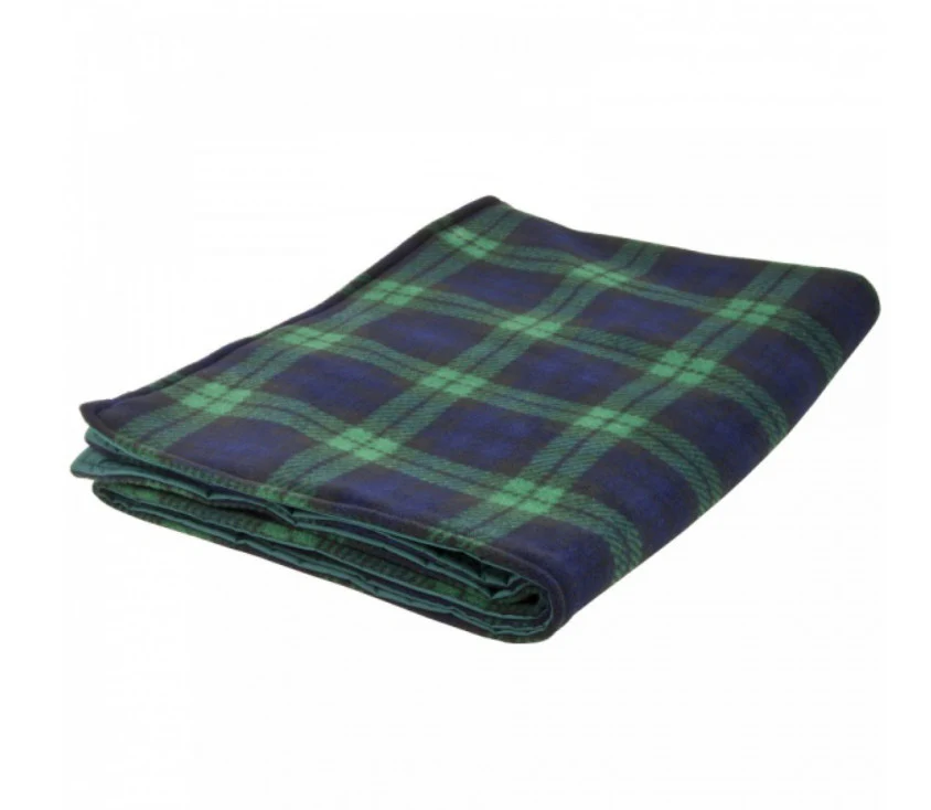 Made in the Mill Water Resistant Cosy Fleece Blanket – Black Watch Tartan - Image 3