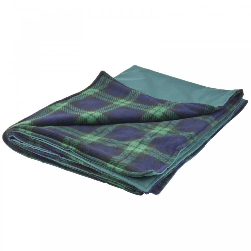 Made in the Mill Water Resistant Cosy Fleece Blanket – Black Watch Tartan - Image 4