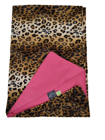 Water Resistant Cosy Fleece Blanket – Brown Leopard Print from Made in the Mill - Image 4
