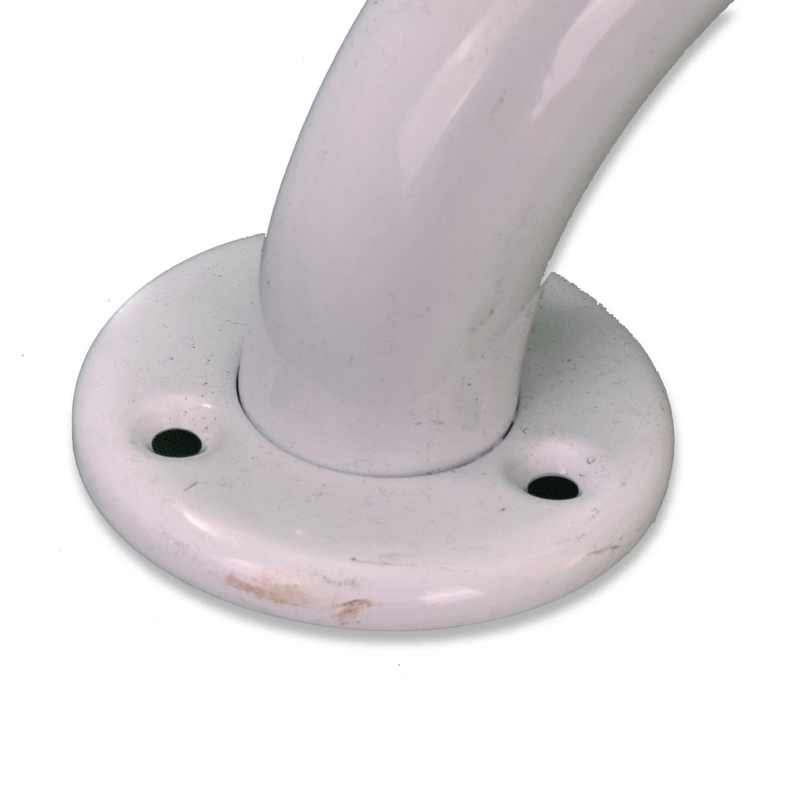 White Angled Grab Bar - Mobility L-Shaped Grab Bars Rails - 21" (540mm) - Image 3