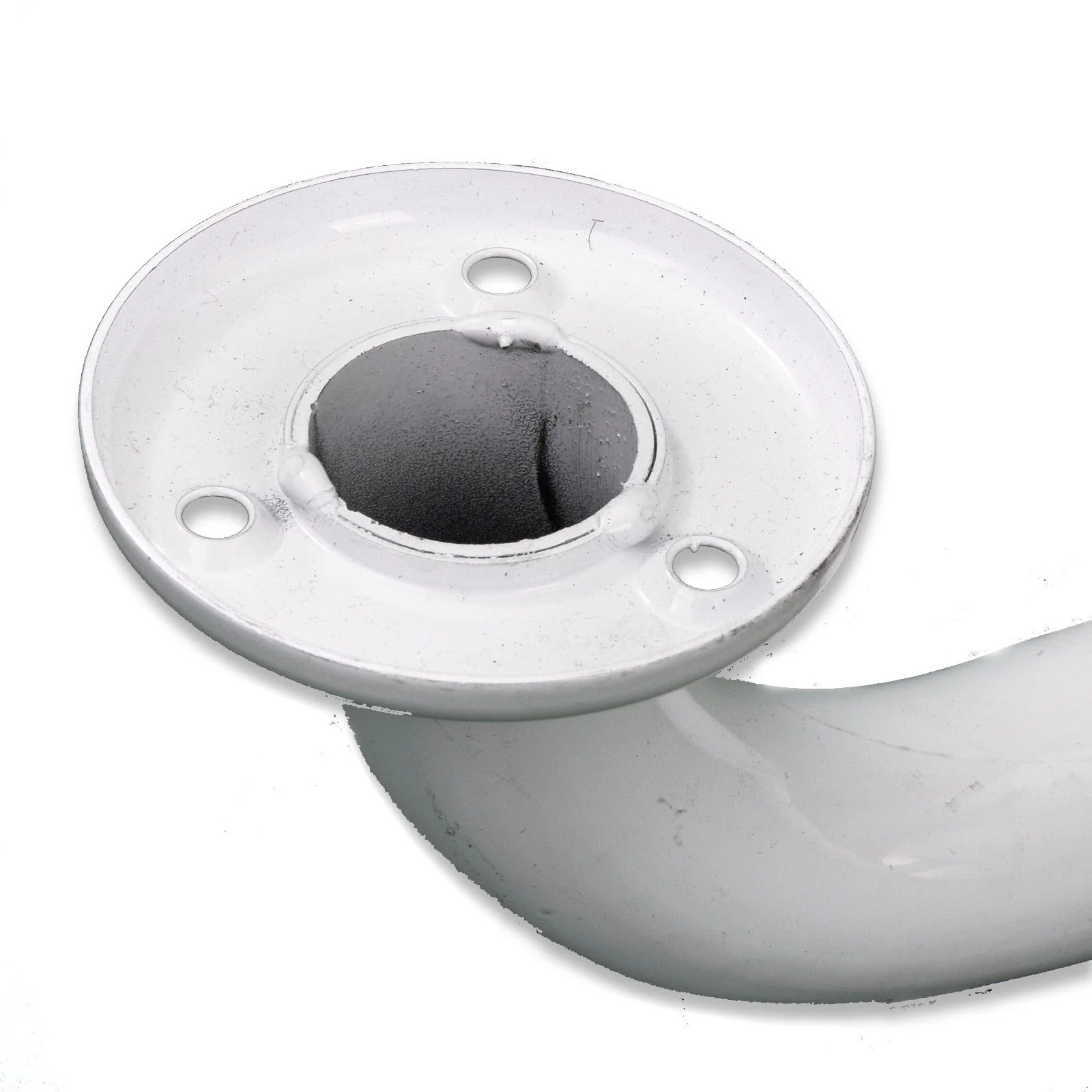 White Angled Grab Bar - Mobility L-Shaped Grab Bars Rails - 21" (540mm) - Image 6